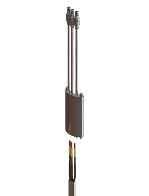 Split Phase Wellhead Connectors and Feedthrus