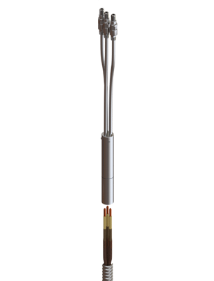 Split Phase Wellhead Connectors and Feedthrus